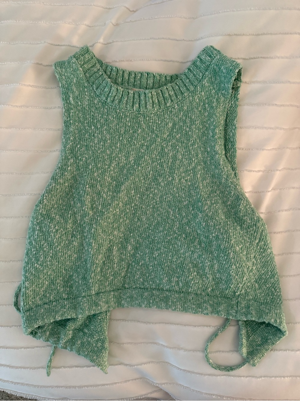 Altar'd State Mint Green Sleeveless Knit Crop Top